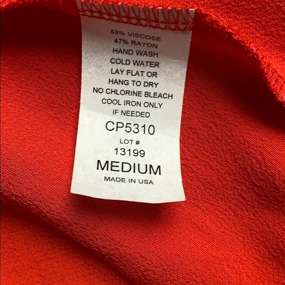 Elan Bright Orange sleeveless dress - Picture 5 of 6